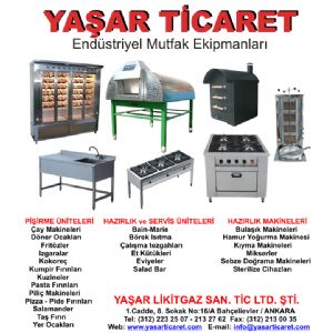 YAŞAR TİCARET ENDÜSTRİYEL MUTFAK EKİPMANLARI