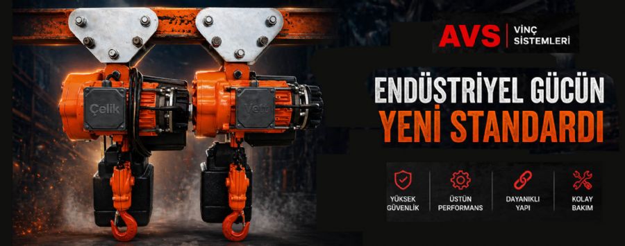 AVS Konya elektrikli zincirli vinç caraskal imalatı