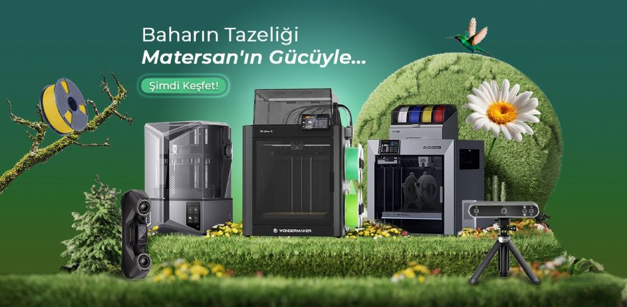 Pla Filament 3D Yazıcı Matersan 3D Tarayıcı